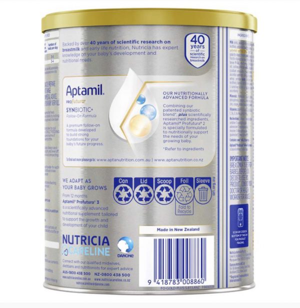 Sữa aptamil profutura số 2 úc 900g cho trẻ từ 6-12 tháng tuổi