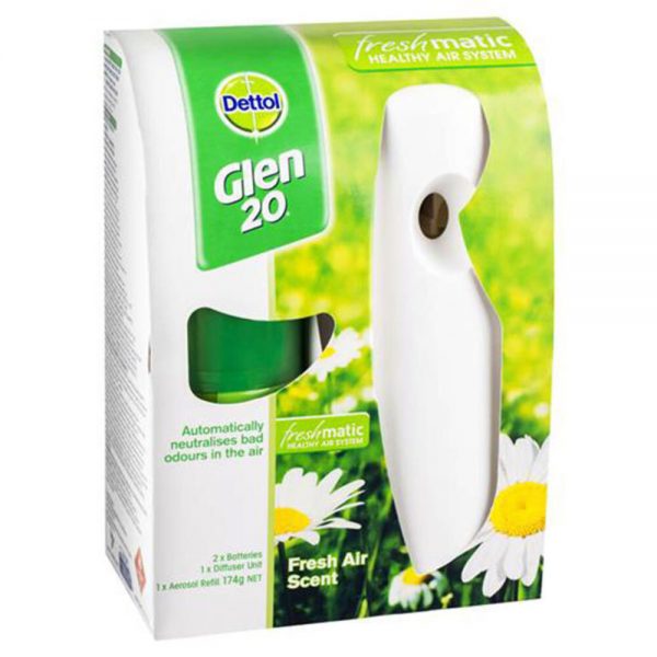 Dettol glen 20 freshmatic air freshener automatic spray fresh dung cu xit khuan tu dong trong phong