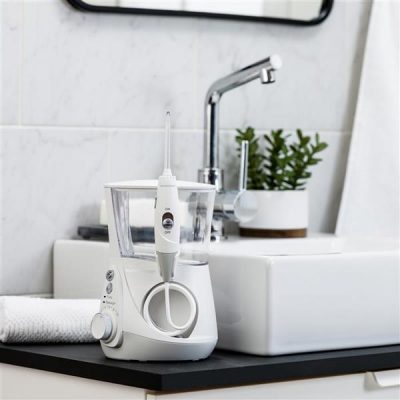 White aquarius designer water flosser wp 670 in bathroom
