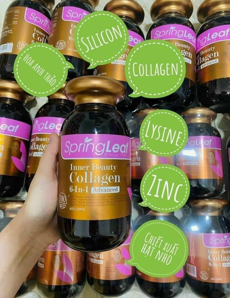 Viên uống Collagen 6 in 1 Spring Leaf Inner Beauty Úc - mymystore.online